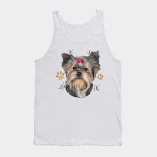 Yorkie Portrait Tank Top